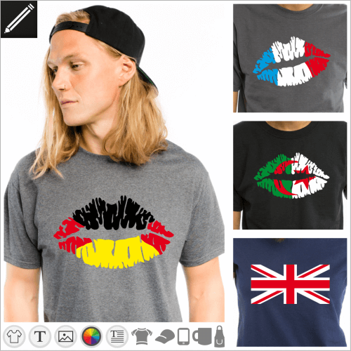 Nummern Designs. Gestalte dein T-Shirt