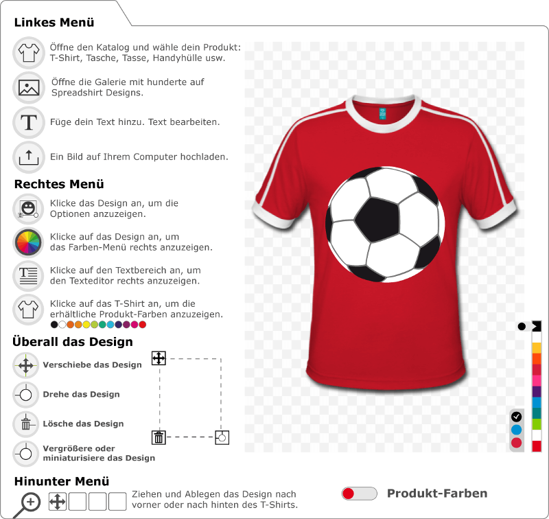 Gestalten Sie ein Fuball-T-Shirt mit diesem einfachen dreifarbigen Ball, der in krftigen weien und schwarzen und grauen Linien ohne Konturen gestal