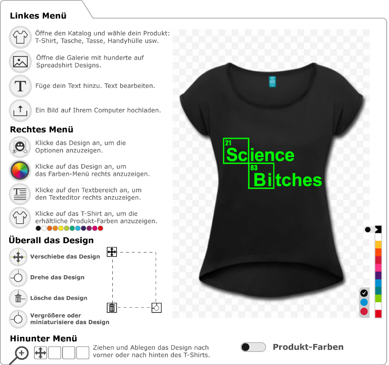 Gestalte ein Science T-Shirt mit diesem Science Bitches Design. Wissenschaft Humor.
