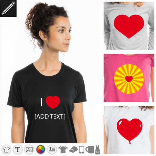 Paar T-Shirt gestalten