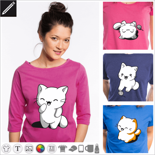 Gestalte dein Katzen T-Shirt online