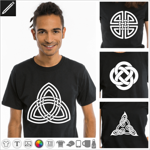 Keltische Triskele Designs fr T-Shirt Druck