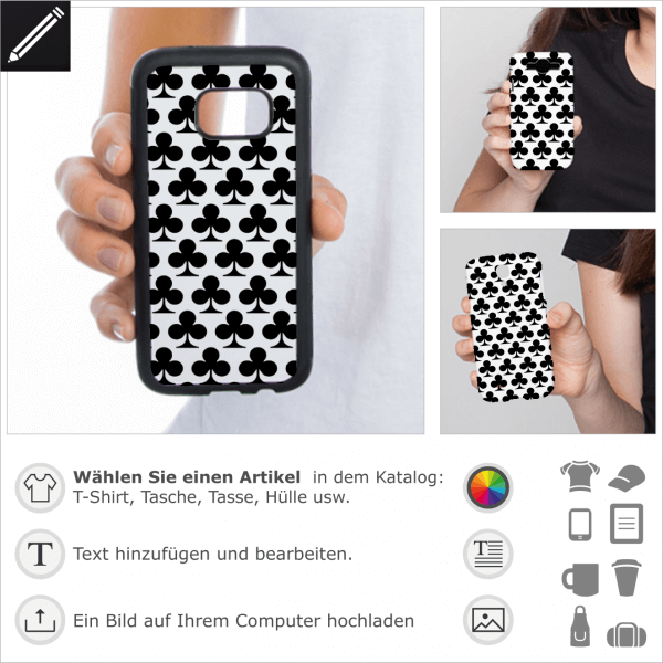 Kreuz Design fr personalisierte iPhone Hlle. Gestaltbare iPhone Cases mit Poker Designs.