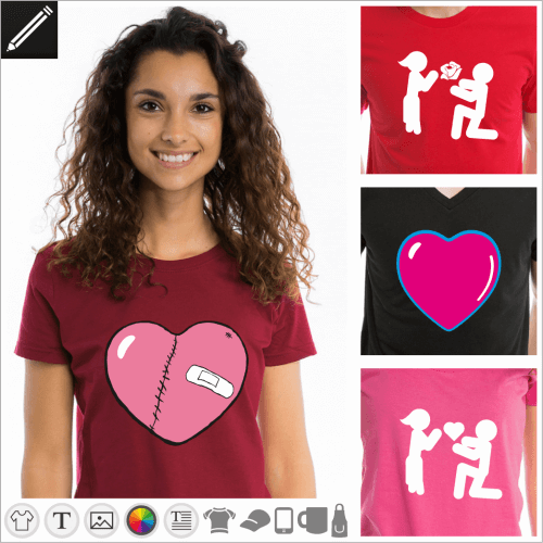 Gestalte dein Paar T-Shirt online