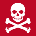 Totenkopf T-Shirt. Selbst gestalte ein Schädel Und Knochen T-Shirt. Pirat Design.