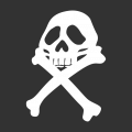 Totenkopf T-Shirt. Selbst gestalte ein Piratenflagge T-Shirt. Harlock Design.