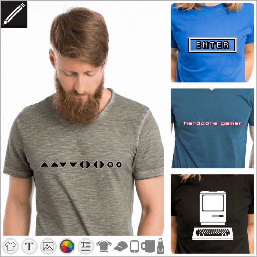 Gestalte dein Retrogaming T-Shirt online