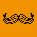 moustache T-Shirt. Selbst gestalte ein Hipsters T-Shirt. Lustiger Schnurrbart Design.