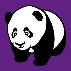 Panda Baby zum online drucken. Gestalten Sie Ihr Panda-Shirt mit diesem vierbeinigen schwarz-weien Panda-Baby.