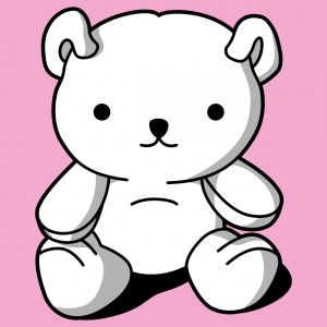 Kawaii-T-Shirt. Design Kawaii, um online anzupassen.  Ser sitzender Teddybr.