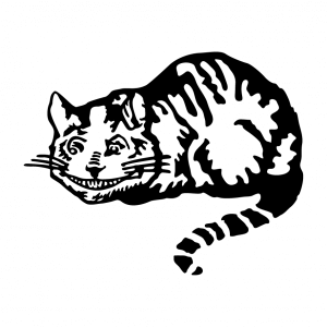 Literatur T-Shirt zu gestalten. Cheshire Katze Designs fr T-Shirt Druck.