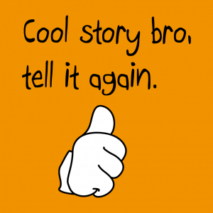 Cool story T-Shirt zu gestalten. Thumbs Up Designs fr T-Shirt Druck.