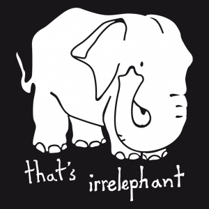 Witz T-Shirt zu gestalten. Irrelephant Designs fr T-Shirt Druck.