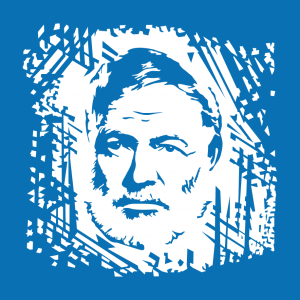 Hemingway und Schriftsteller Design fr T-Shirt Druck