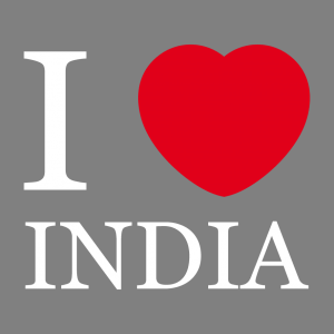 I love India T-Shirt zu gestalten. I Love Designs fr T-Shirt Druck.