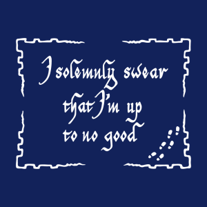 I solemnly swear T-Shirt zu gestalten. Up To No Good Designs fr T-Shirt Druck.