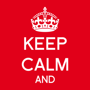 Anpassbares Keep calm Designs fr T-Shirt Druck