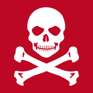 Piratenflagge Design fr T-Shirt Druck