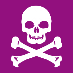 Schdel T-Shirt zu gestalten. Piratenflagge Designs fr T-Shirt Druck.