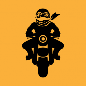 Motorradfahrer Design fr T-Shirt Druck