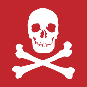 Piratenflagge Design fr T-Shirt Druck