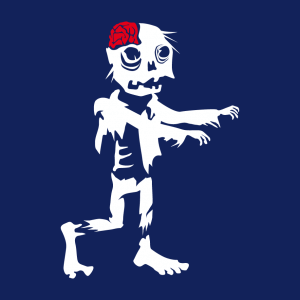 Zombie T-Shirt zu gestalten. Halloween Designs fr T-Shirt Druck.