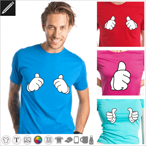 Selbst gestalte dein Thumbs up T-Shirt