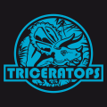 Triceratops T-Shirt zum Anpassen. Gestalte ein originelles Dinosaurier-T-Shirt mit diesem Logo, inspiriert vom Film Jurassic Park.