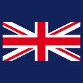 Flagge Großbritanniens im Vektorformat, rot-weißer Mittelteil des Union Jack, der auf ein blaues T-Shirt gedruckt werden soll.