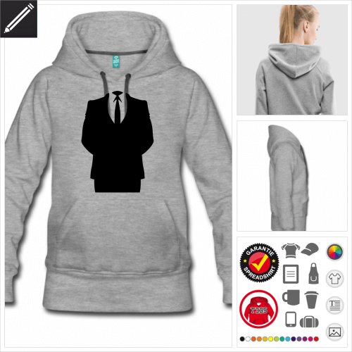 Anonymous Kapüzenpullover selbst gestalten