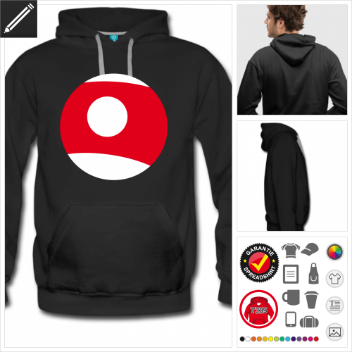 Ball Sweatshirt fr Mnner online Druckerei, hhe Qualitt