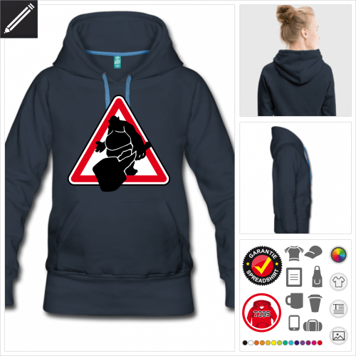 Humor Hoodie personalisieren