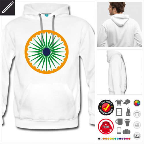 Chakra Hoodie online Druckerei, hhe Qualitt