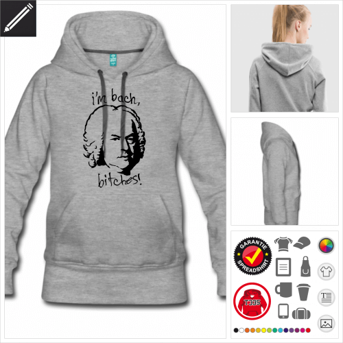 Damen Humor Hoodie zu gestalten