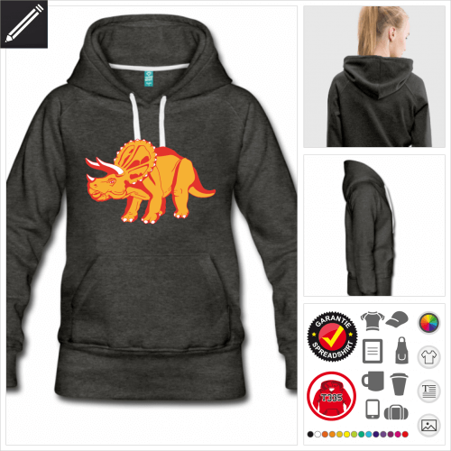 Dinosaurier Sweatshirt personalisieren