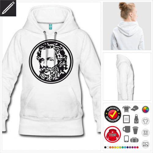 Frauen Moby Dick Hoodie online gestalten