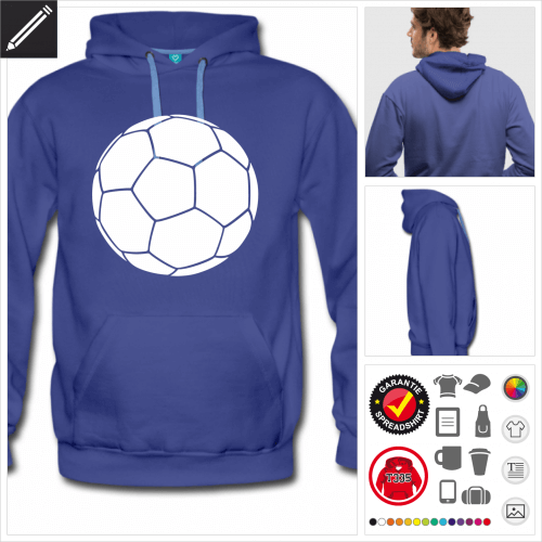 Fuball Sweatshirt online Druckerei, hhe Qualitt