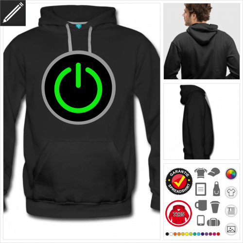 Männer Gamer Sweatshirt personalisieren