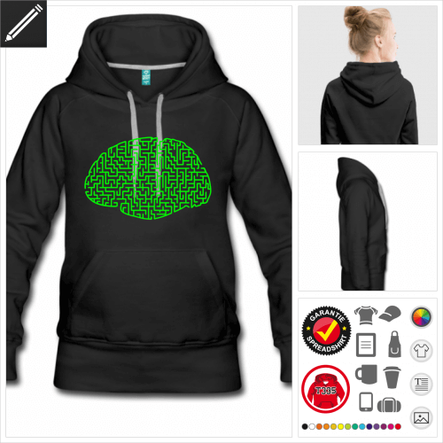 Geek Kapzenpullover selbst gestalten