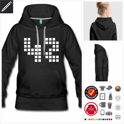 Pixel Hoodie personalisieren