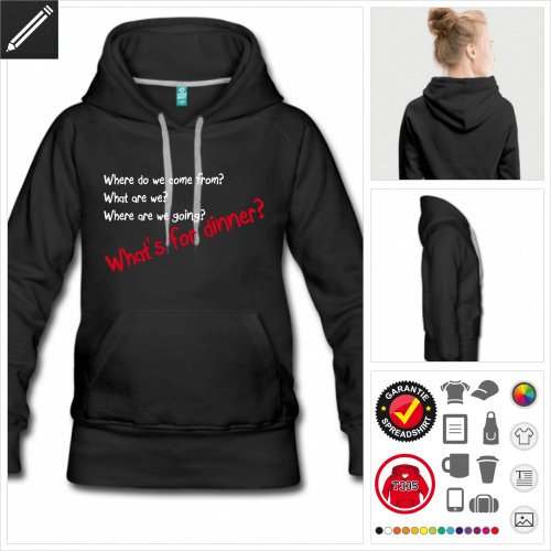 Dinner Hoodie personalisieren