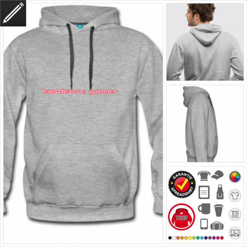 Mnner Gaming Sweatshirt zu gestalten