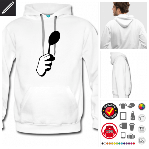 Mnner Nerd Hoodie personalisieren