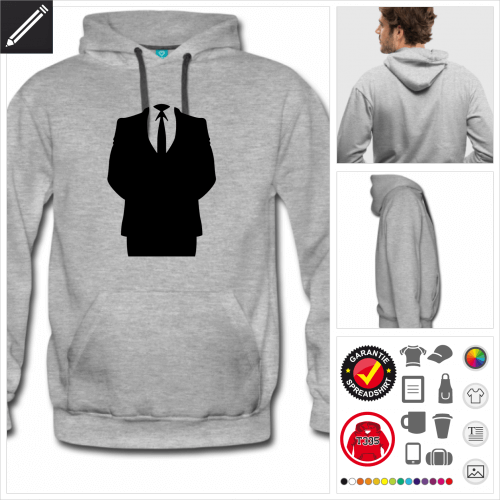 Mnner Anonymous Sweatshirt personalisieren