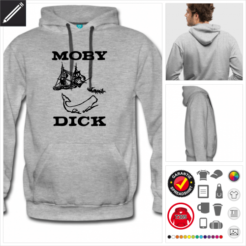 Mnner Literatur Hoodie online gestalten