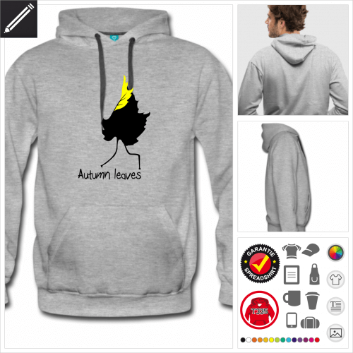 Mnner Zitat Hoodie selbst gestalten