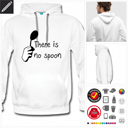 Mnner Zitat Hoodie personalisieren