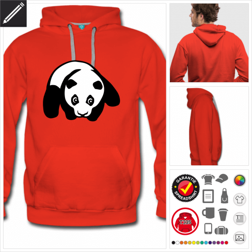 Kleiner Panda sweatshirt personalisieren