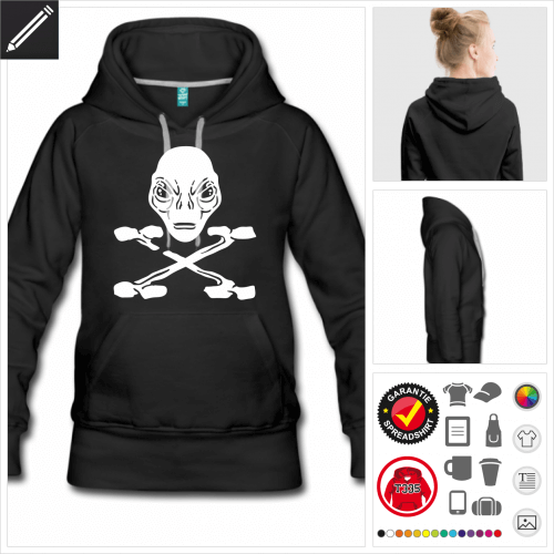 Auerirdischer Hoodie personalisieren