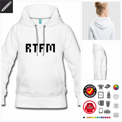 Frauen Nerd Hoodie zu gestalten